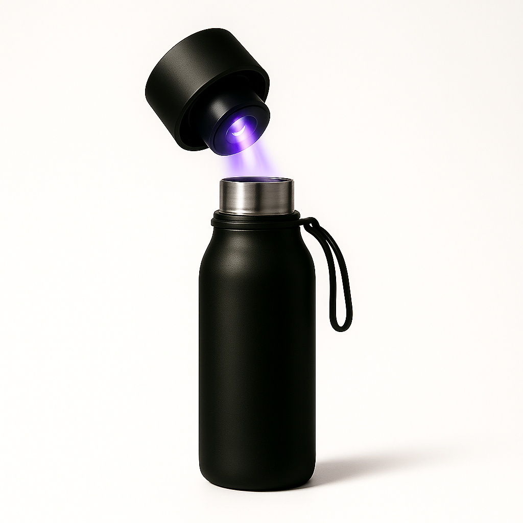 Sippz Self-cleaning Water Bottle Cloud Blue