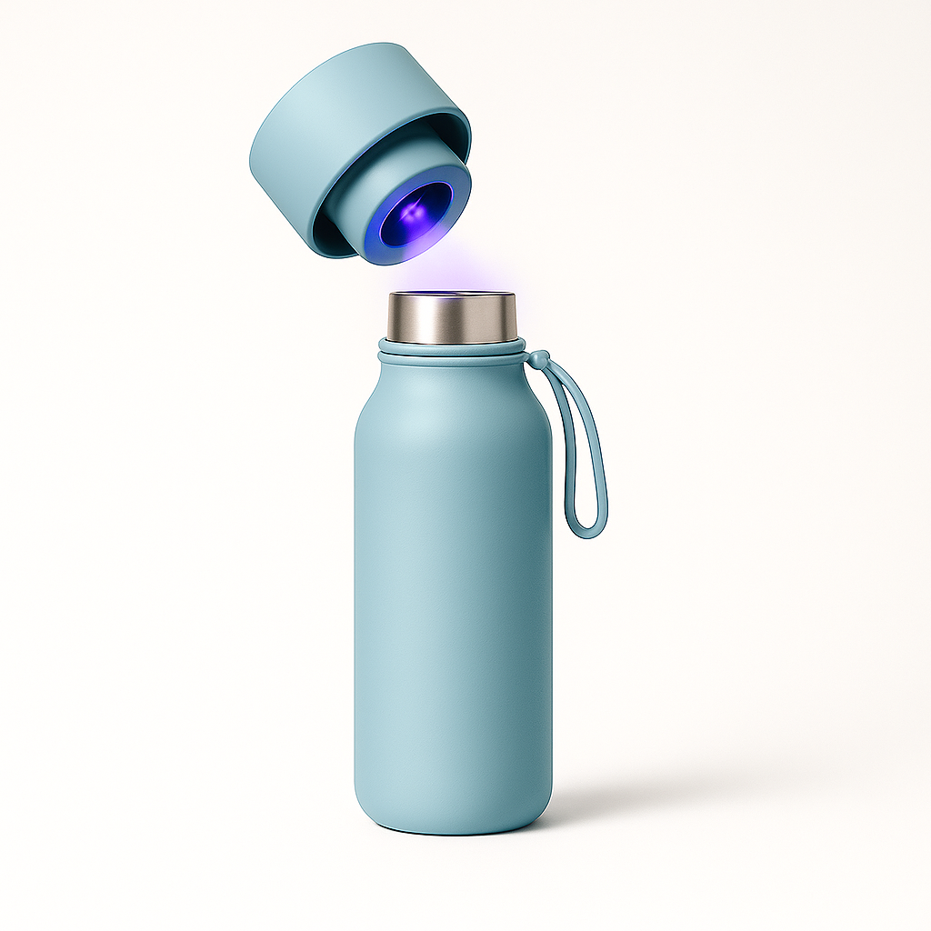 Sippz Self-cleaning Water Bottle Jet Black