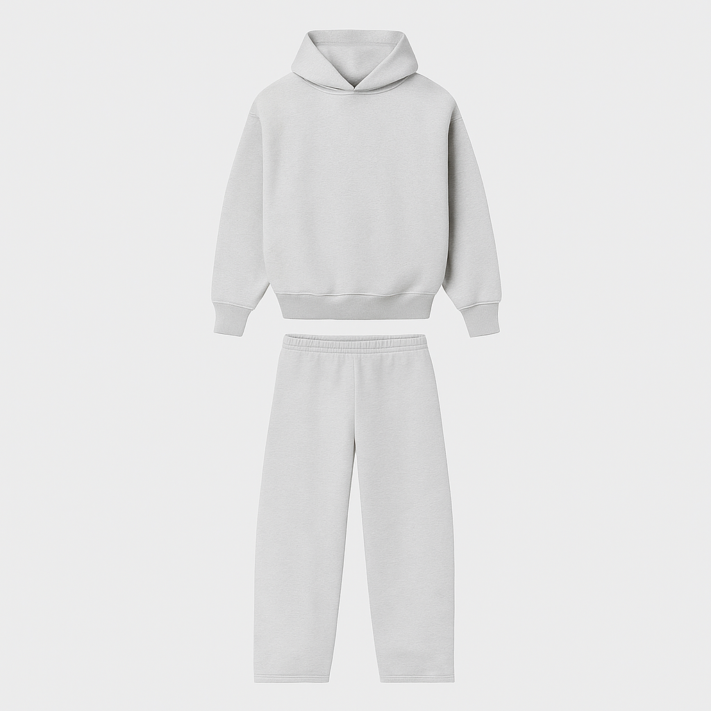 Box fit tracksuit - Light Grey