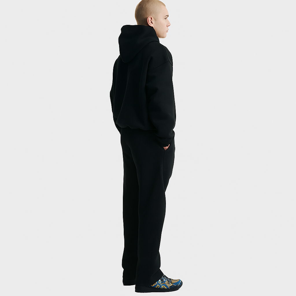 Box fit tracksuit - Black