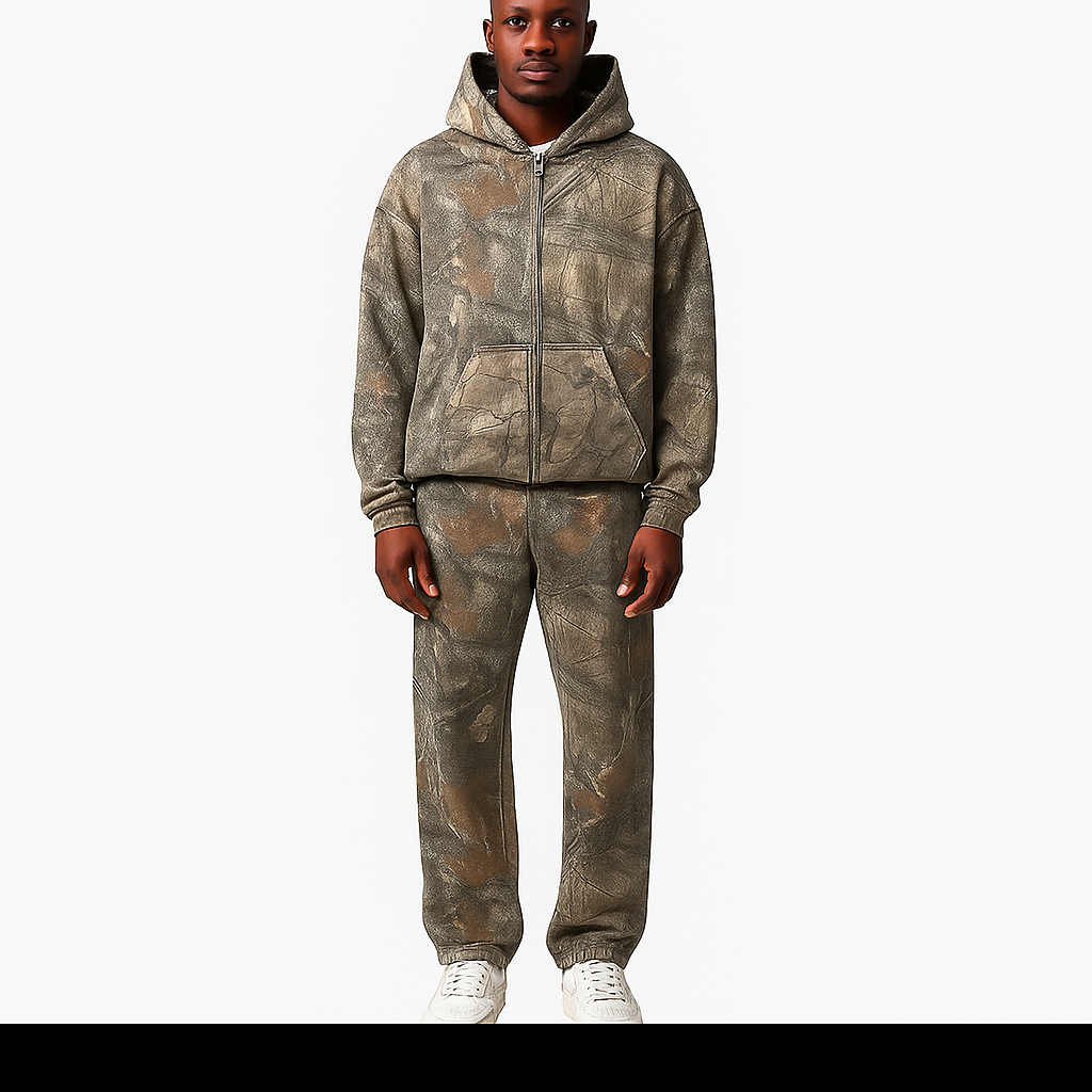 Camo Oversized Pullover Hoodie