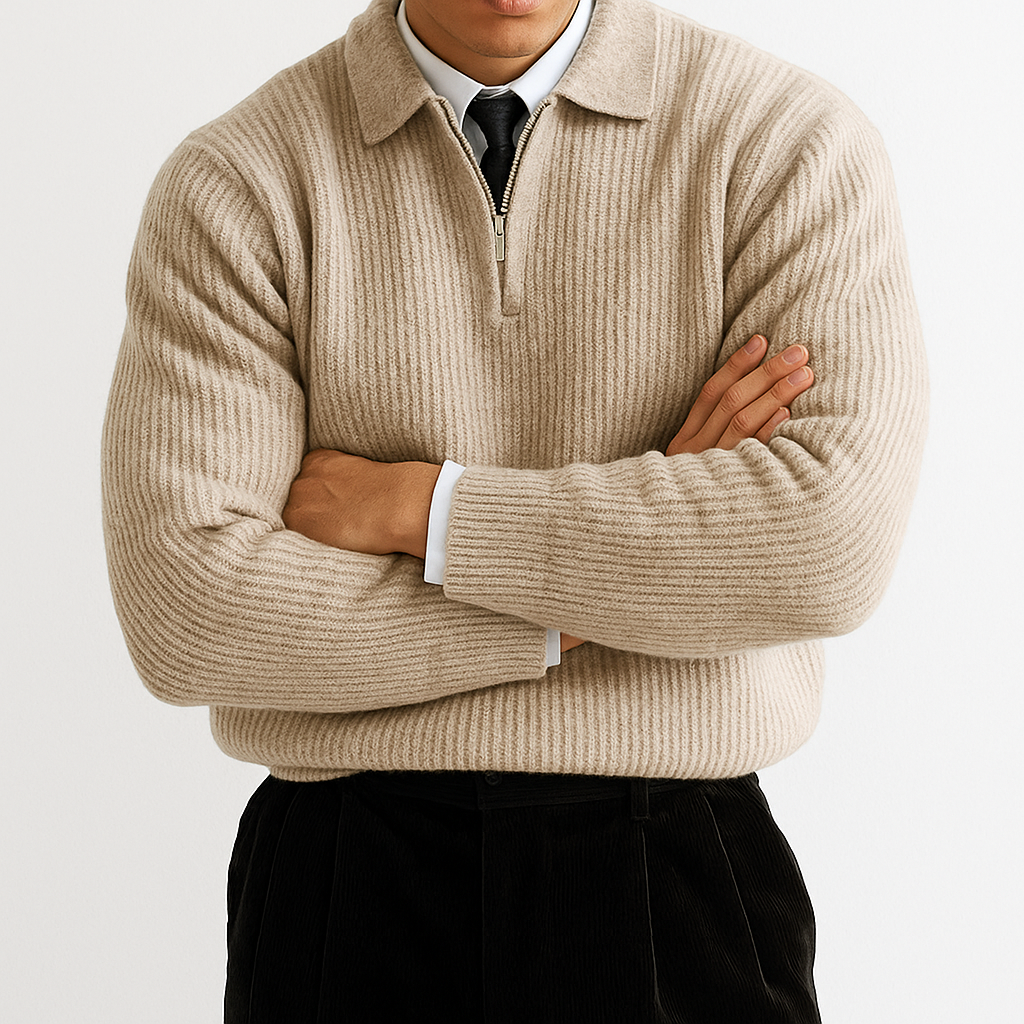 Polo Jumper - Black