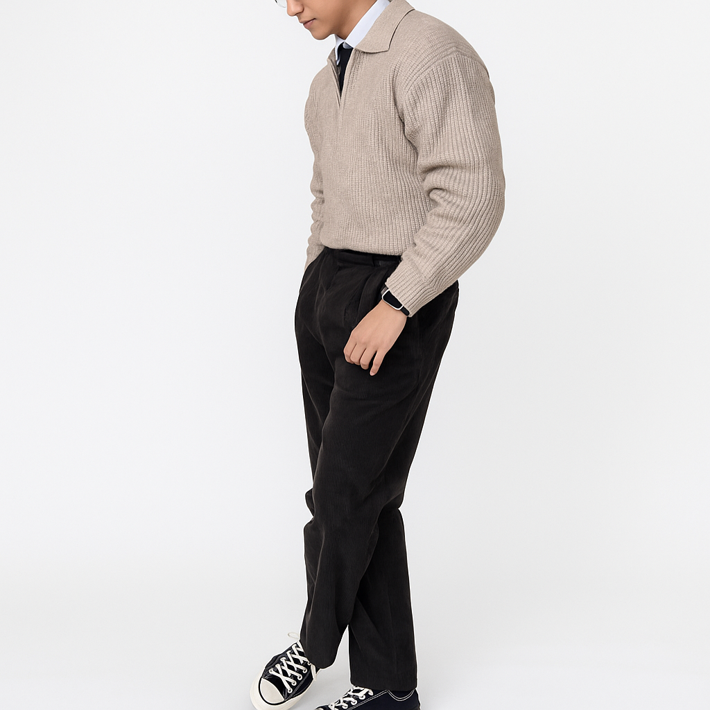 Polo Jumper - Sand