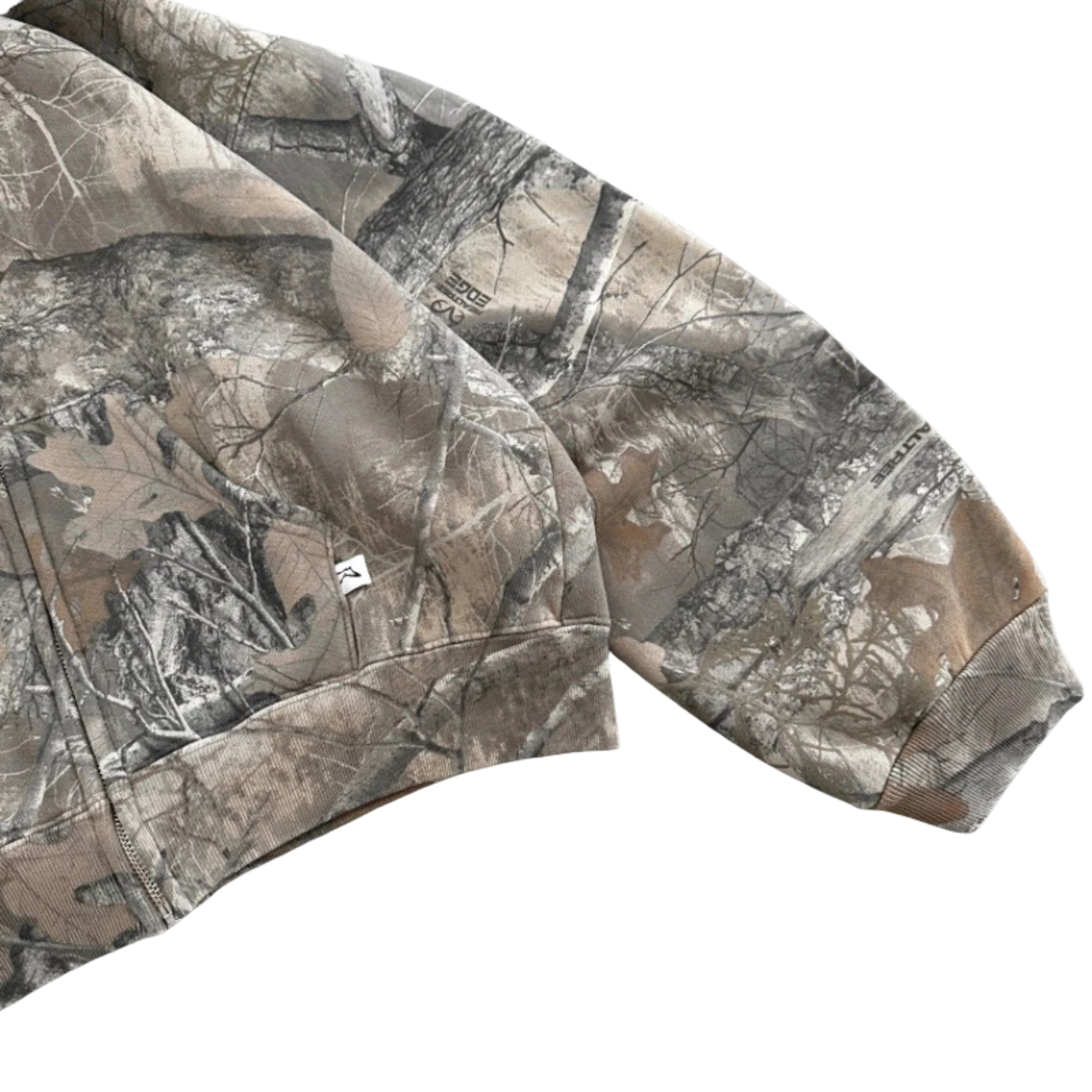 Camo Oversized Zip-Up Hoodie