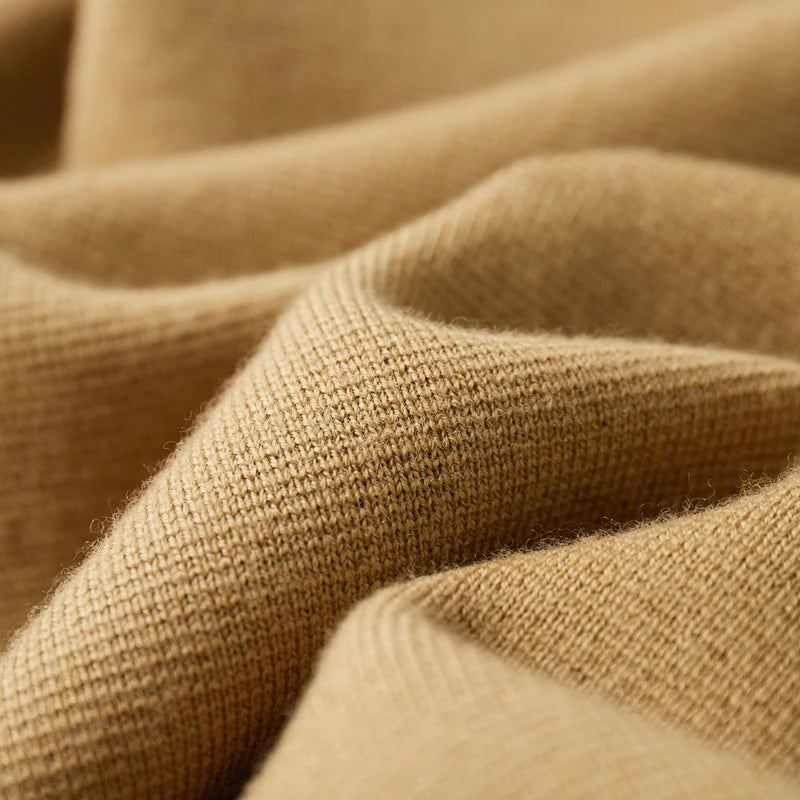 Merino Wool Cardigan With Pockets - Khaki