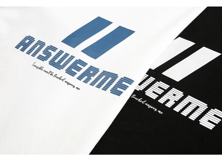 Spliced Long Sleeve Graphic Sweatshirt - White