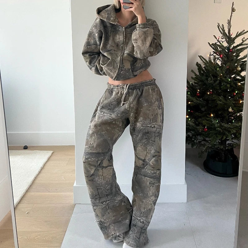 Camo Oversized Pullover Loungeset