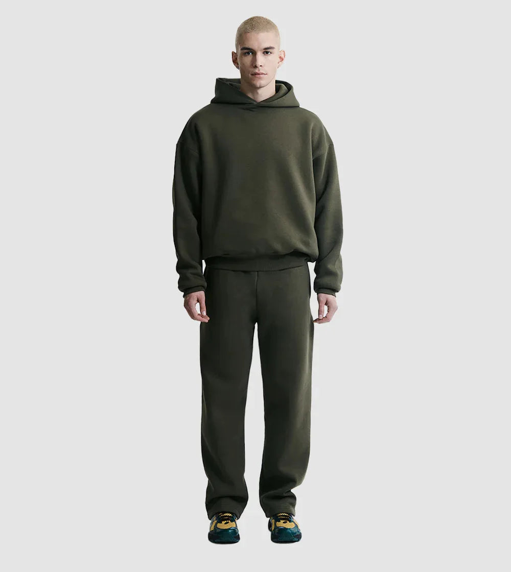 Box fit tracksuit - Army Green