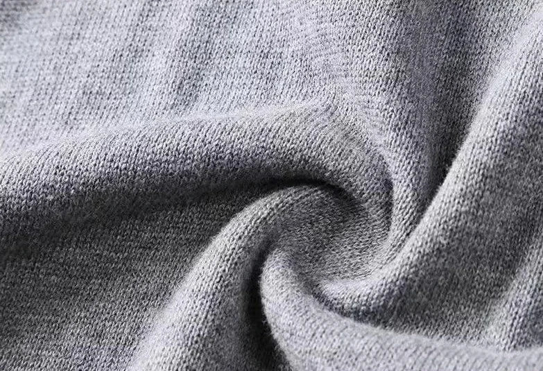 Knitted V-Neck Vest – Dark Gray