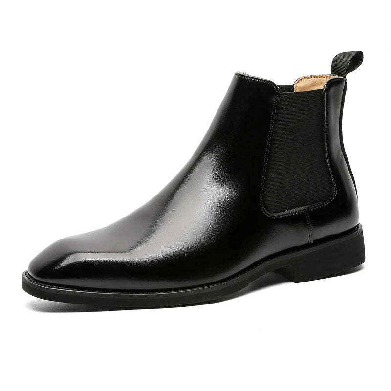 Leather Chelsea Boots - Black