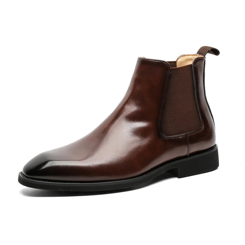 Leather Chelsea Boots - Black